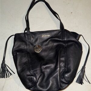 Michael Kors Black Leather Shoulder Bag